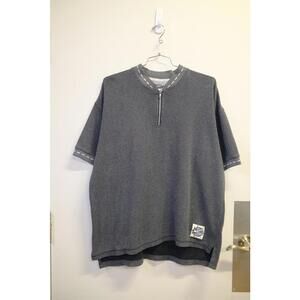 00's Nike Ribbed Quarter-Zip T-Shirt